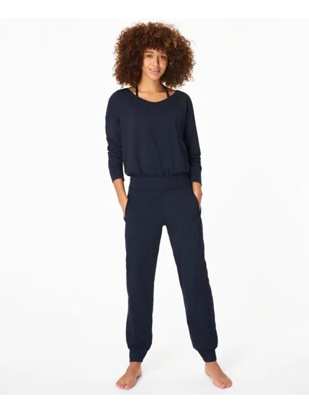 Sweaty Betty Long Sleeve Gary Jumpsuit With Pockets Black Size XL